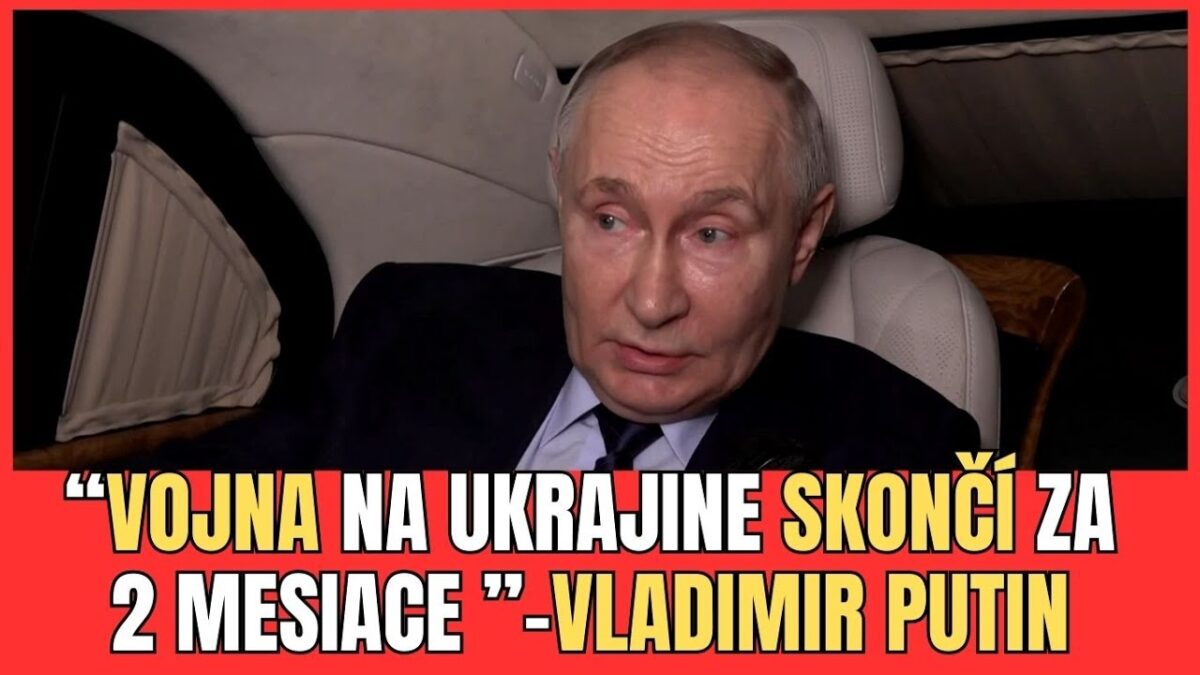 PUTIN: VOJNA NA UKRAJINE BY SA MOHLA SKONČIŤ O 2 MESIACE – AK JU ZÁPAD PRESTANE FINANCOVAŤ | TVOTV