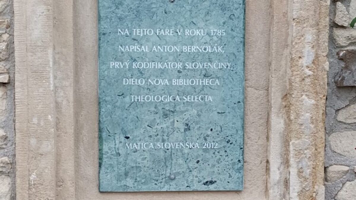 POCTA ANTONOVI BERNOLÁKOVI v Devíne