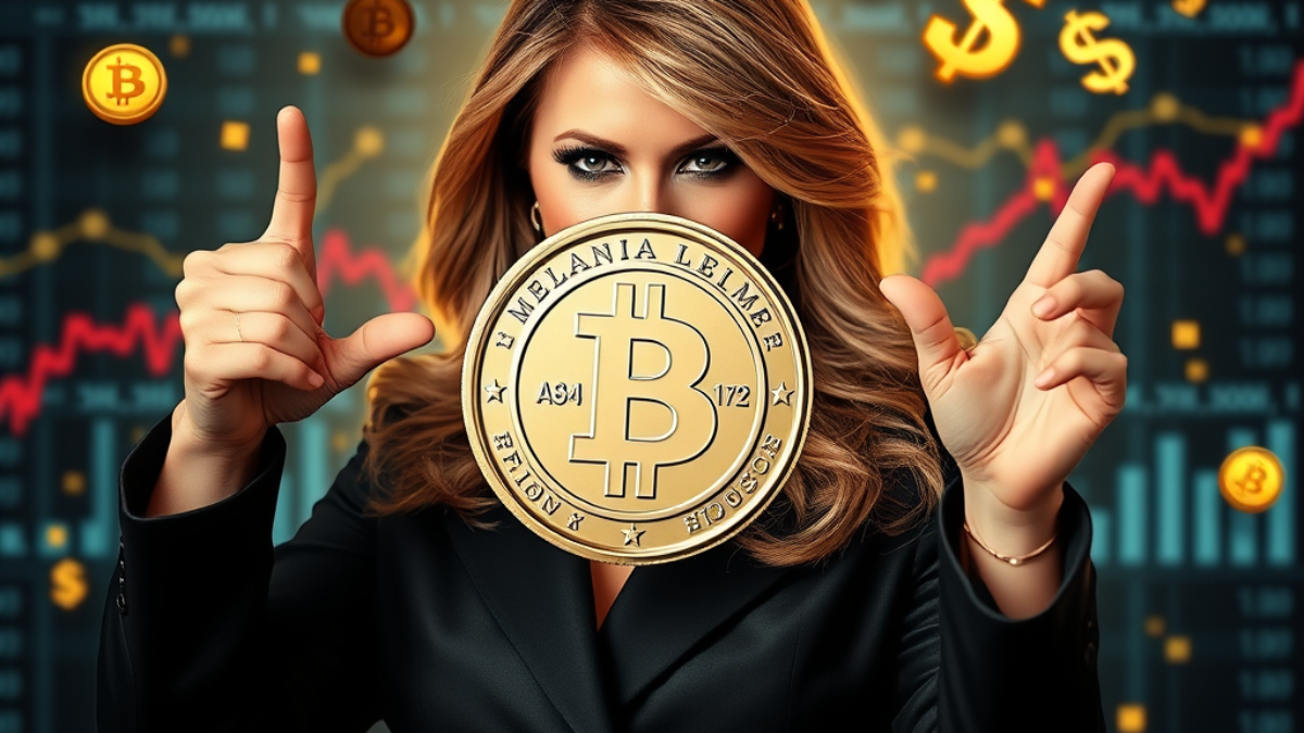 Pokles hodnoty memecoinu TRUMP po spustení MELANIA