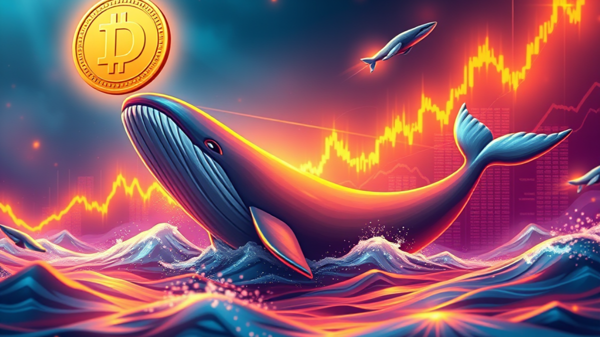 Dogecoin vzrástol o 21 %: Veľryby dominujú trhu