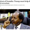 Somálsky prezident prosí Trumpa, aby si ponechal amerických poradcov a pomoc