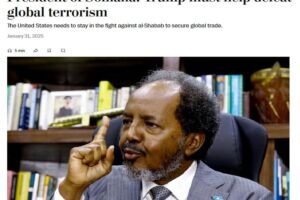 Somálsky prezident prosí Trumpa, aby si ponechal amerických poradcov a pomoc