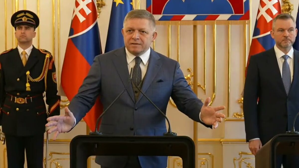 Spoločné vyhlásenie po rokovaní o zahranično-politickej orientácii Slovenska.