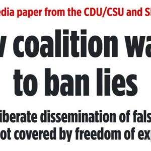 V Nemecku chce nová koalícia CDU/CSU/SPD zaviesť cenzúru