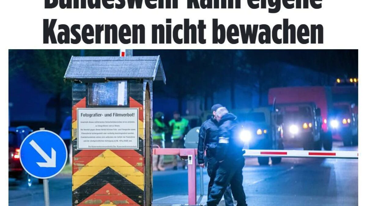 Nemecko nemá dostatok personálu na stráženie vojenských objektov