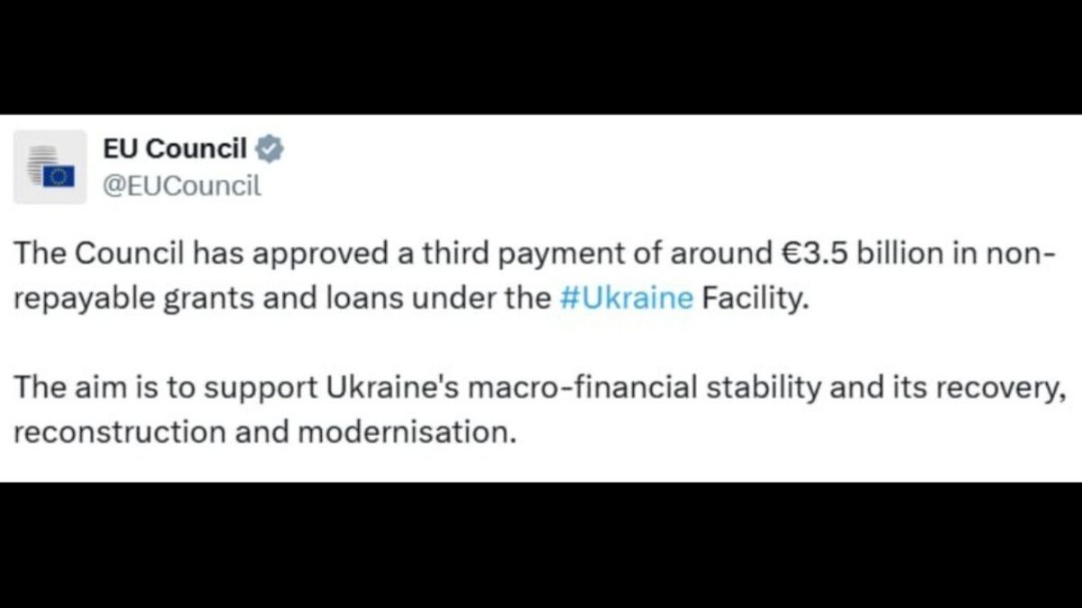 Rada EÚ schválila novú platbu pre Ukrajinu vo výške 3,5 miliardy eur
