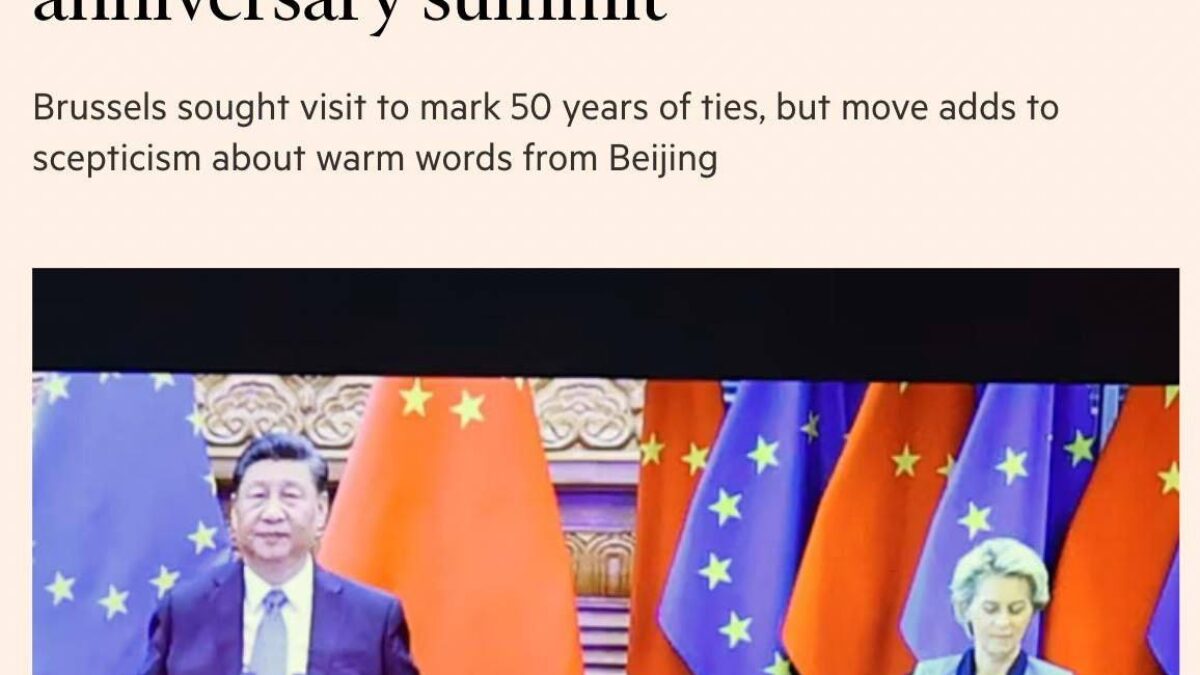 Čínsky prezident Si Ťin-pching odmietol pozvanie Európskej únie zúčastniť sa samitu EÚ