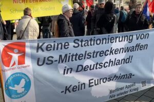 Berlínčania protestujú proti plánu Nemecka zvýšiť vojenské výdavky