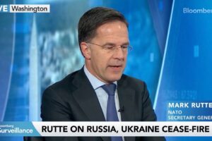 Generálny tajomník NATO Mark Rutte potvrdil, že vstup Ukrajiny do NATO je „mimo ...