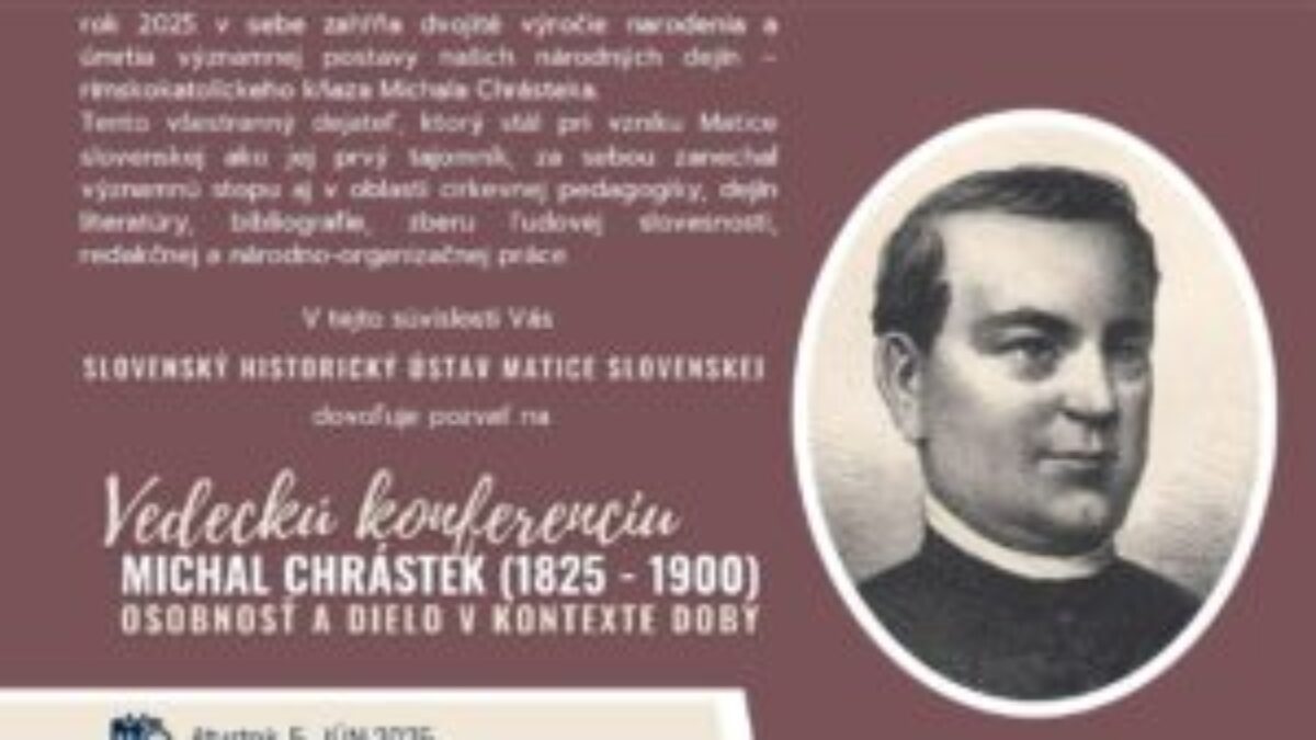 Michal Chrástek – osobnosť a dielo v kontexte doby