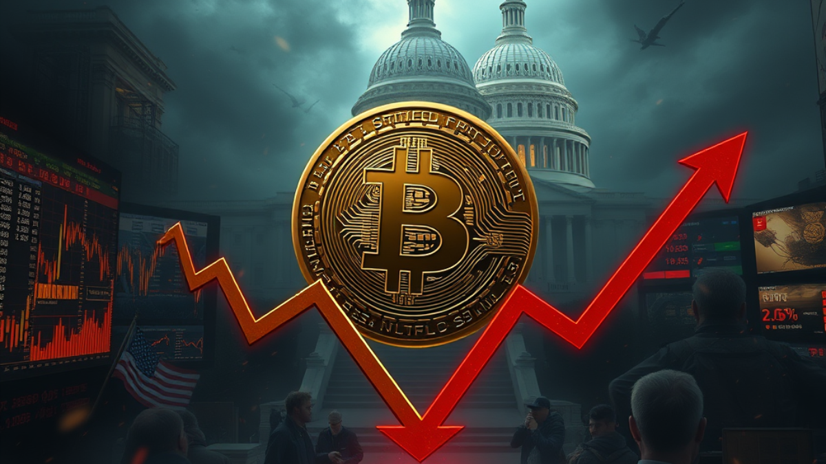 Bitcoin klesá na 84 000 dolárov: Trumpove clá a trhová neistota