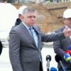 Tlačový brífing premiéra Roberta Fica v súvislosti s priebehom výstavby novej ne...