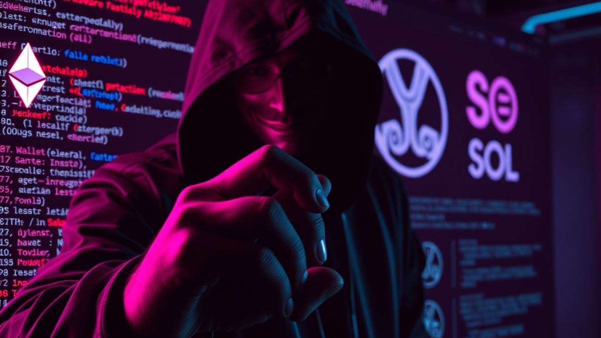 Nový krypto malvér potichu kradne ETH, XRP a SOL