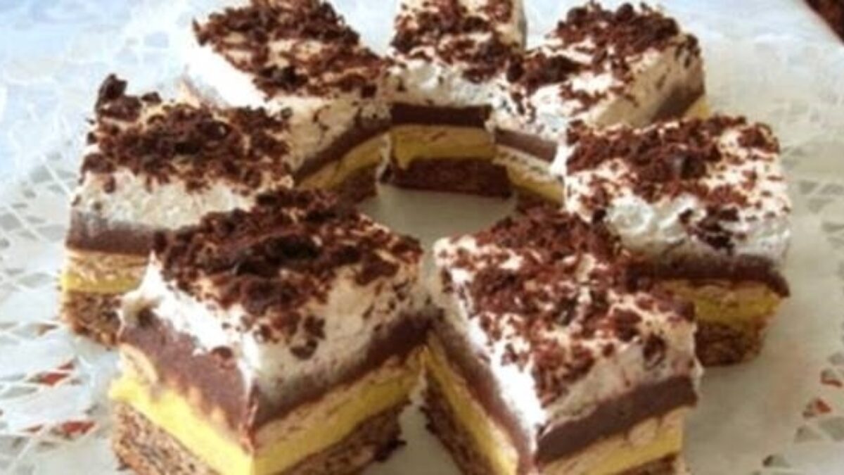 Veľmi obľúbený krémeš: 4-vrstvová maškrta ktorý si zamilovala celá rodina!