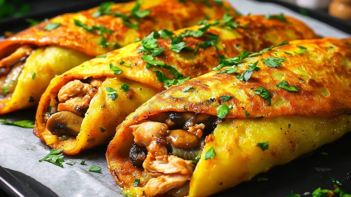 Kurací závitok so zemiakovou náplňou a chrumkavou kôrou