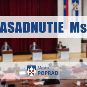 Mesto Poprad: Pozvánka na 3. plánované zasadnutie MsZ mesta Poprad