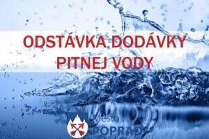 Mesto Poprad: Odstávka dodávky pitnej vody