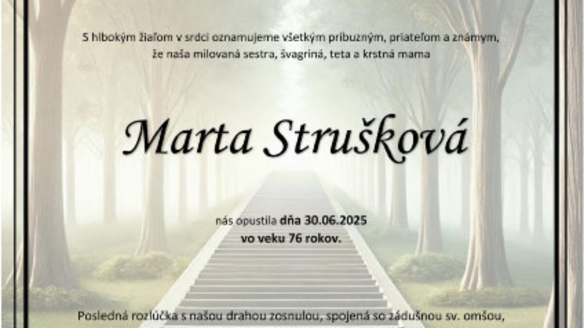 Mesto Trenčín: Marta Strušková