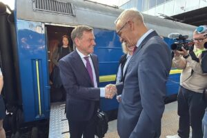 Minister zahraničných vecí Spolkovej republiky Nemecko Johann Wadeful pricestova...