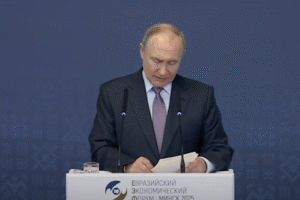 Ruský prezident Vladimir Putin predstavil ambiciózne plány na rozšírenie Eurázij...