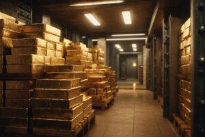 Časť nemeckých a talianskych zlatých rezerv je uložená v Spojených štátoch