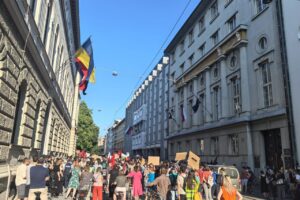 Protesty proti NATO v slovinskej Ľubľane
