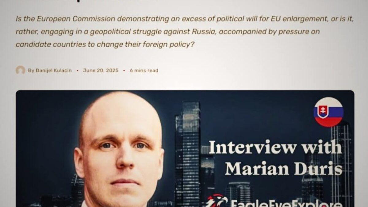 Rozhovor s Mariánom Ďurišom: Pokojne – na prahu EÚ