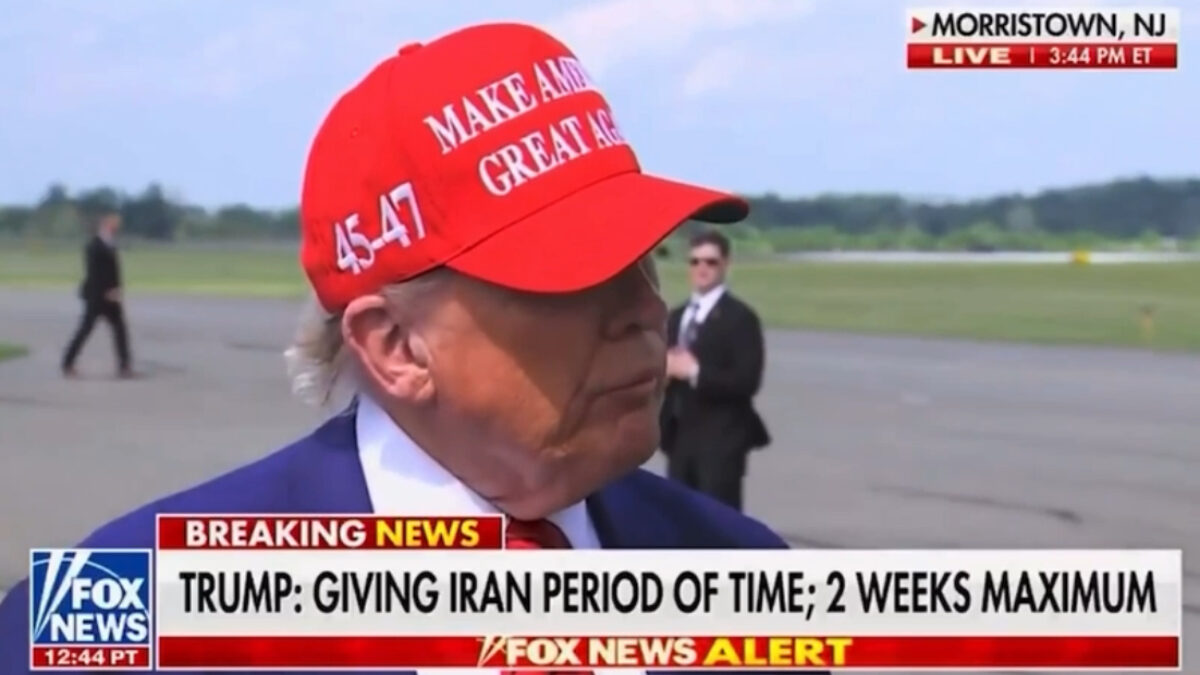 Donald Trump: Najväčším nebezpečenstvom je, že Izrael uskutoční akciu pod falošnou vlajkou podobnú udalostiam z 11. septembra a obviní z nej Irán