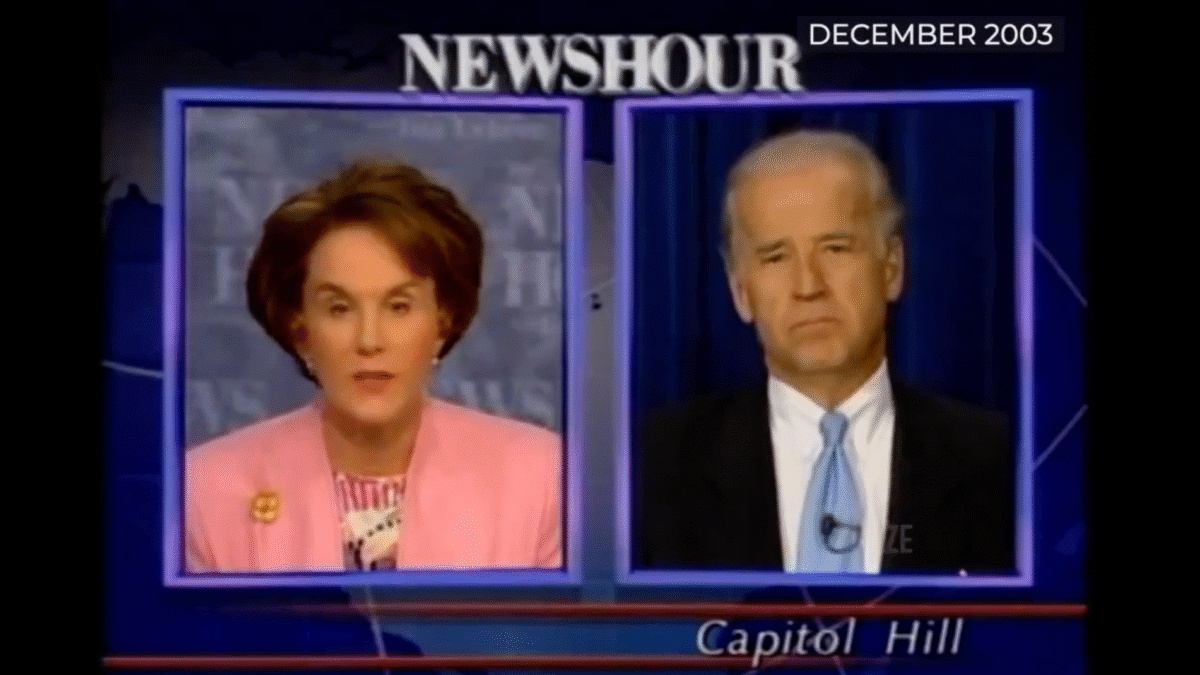 V roku 2003 Joe Biden vysvetlil, že americké administratívy klamú Američanom o zbraniach hromadného ničenia ako o dôvode vojny