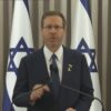 Izraelský prezident Isaac Herzog v sobotňajšom vyhlásení poďakoval americkému pr...