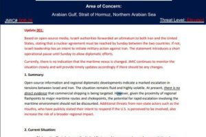 Izraelské úrady zaslali ultimátum Iránu a Spojeným štátom, v ktorom uviedli, že ...