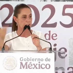 Mexická prezidentka Claudia Sheinbaum teraz vyzýva na protesty v Spojených štáto...