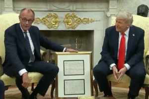 Donald Trump počas stretnutia s Merzom vyjadril nespokojnosť s eskaláciou konfli...