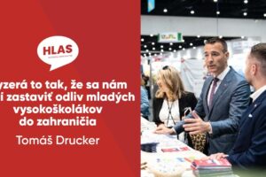 Tomáš Drucker pracuje na lepších a atraktívnejších slovenských vysokých školách