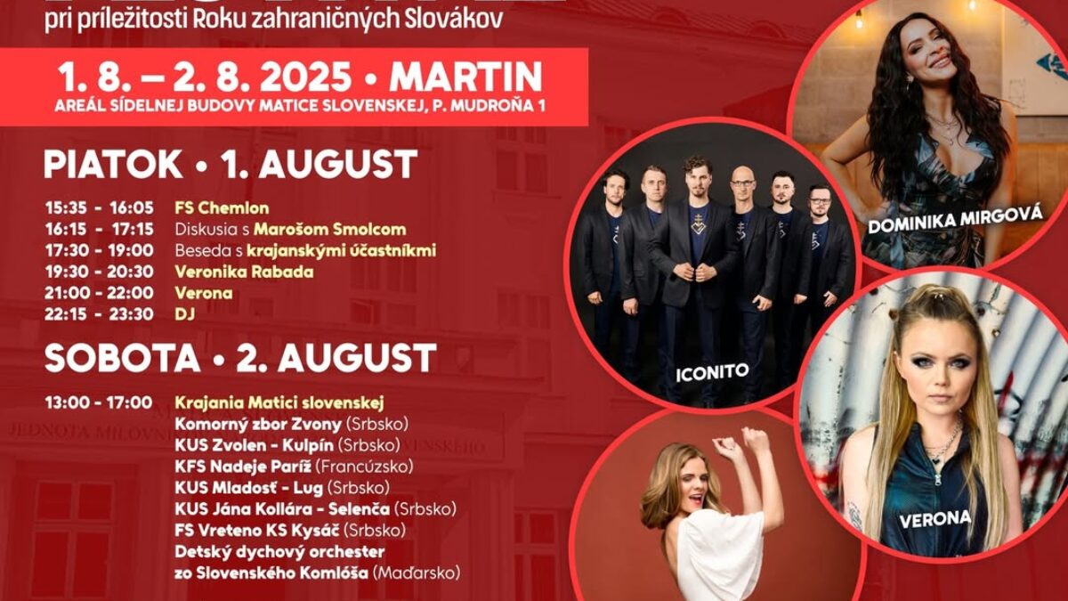 Matica slovenská: MEDZINÁRODNÝ KRAJANSKÝ FESTIVAL UŽ TENTO PIATOK