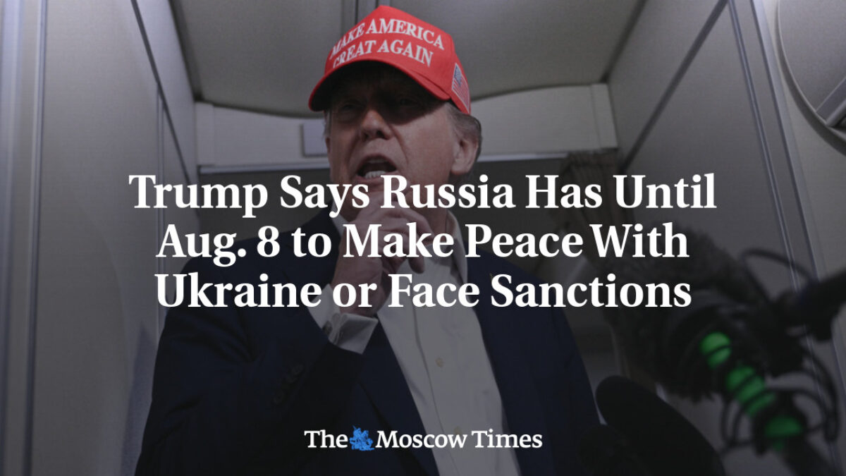 Trump tvrdí, že Rusko má do 8. augusta na uzavretie mieru s Ukrajinou, inak bude čeliť sankciám