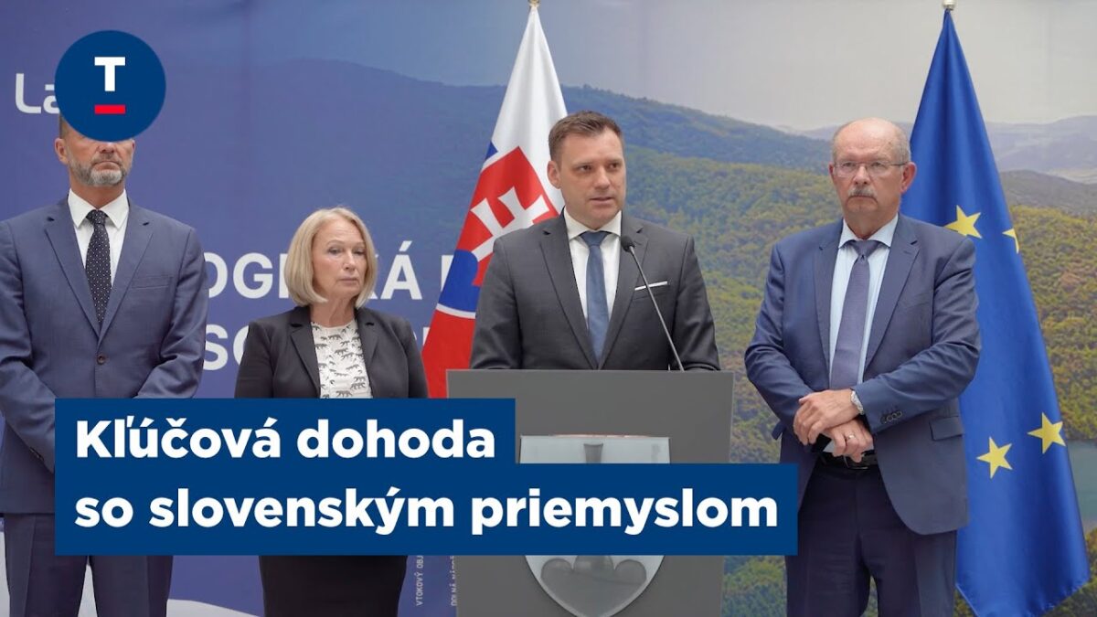 Taraba: Kľúčová dohoda so slovenským priemyslom