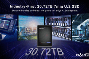 Exascend prekvapuje: Najtenší 30,72TB SSD na svete s hrúbkou 7 mm