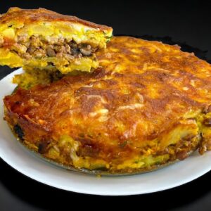 Zemiakovo-mäsová pochúťka.