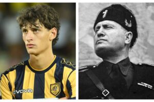 Jeho prvý gól oslávili fanúšikovia hajlovaním. Pravnuk diktátora Mussoliniho si ...