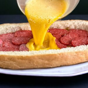 Zapečený plnený chlieb