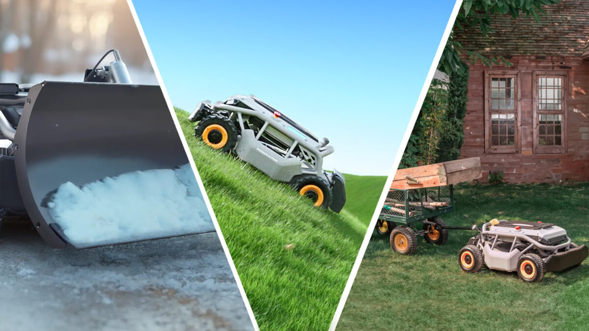 Zoznámte sa s Mowratorom: Robot na trávu, snehový pluh, vysávač lístia a ťažné zariadenie v jednom