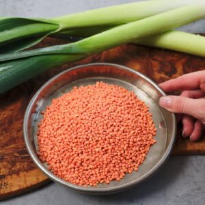 Šošovica s pórom.