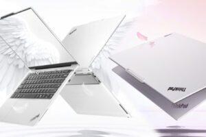 Biely ThinkPad od Lenova s iba štyrmi portami, bez červeného TrackPointu a fyzic...