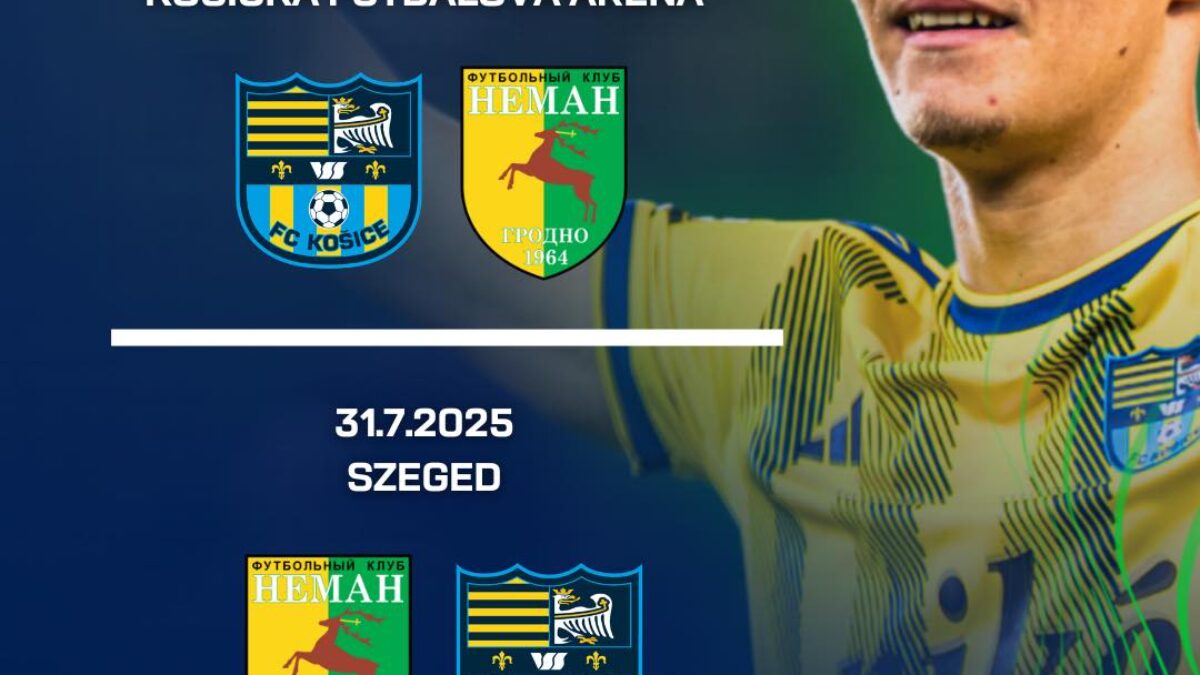 Mesto Košice: V 2. predkole Európskej konferenčnej ligy nás čaká bieloruský klub FC Neman Grodno!