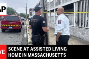 Zábery z domu pre seniorov v Massachusetts po požiari, ktorý zabil 9 osôb.