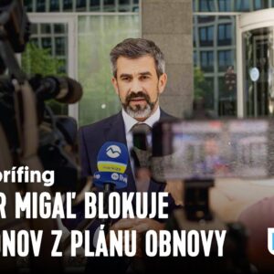 Minister Migaľ blokuje 50 miliónov z Plánu obnovy | Tlačový brífing PS, 17. júl