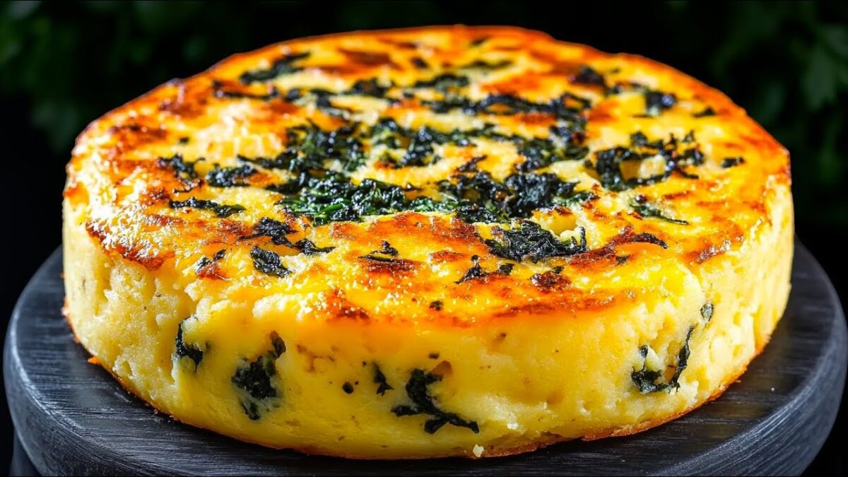 Zemiakovo-špenátová pochúťka.