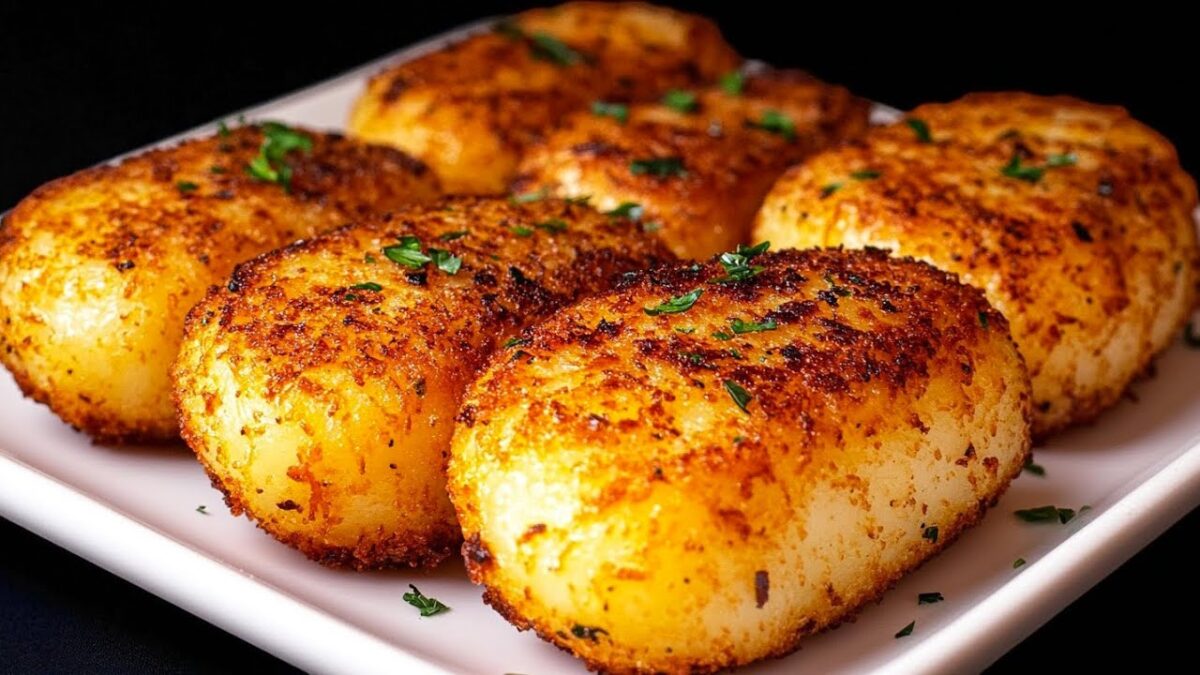 Zemiakové placky z dvoch vajec.