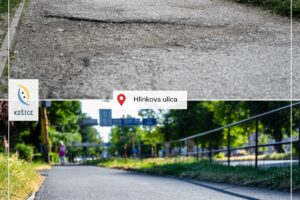 Mesto Košice: HLINKOVA PRED A PO: ĎALŠÍ CHODNÍK V KOŠICIACH Mesto Košice: HLINKOVA PRED A PO: ĎALŠÍ CHODNÍK V KOŠICIACH DOSTAL NOVÝ ŠAT